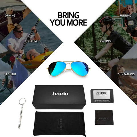 Blue Mirrored Polarized Sunglasses For Men And Women With UV Protection Dope Lightweight Double Bridge Sunnies