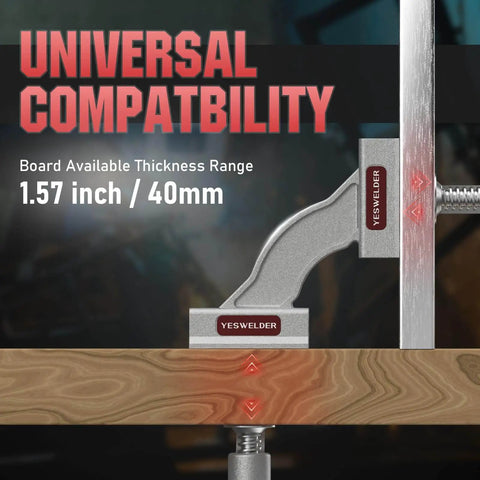 90 Degree Tube Clamp Aluminum Right Angle Corner Clamp for Welding, Woodworking, Diy Projects and Cabinet Making shown in use
