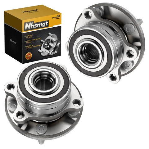 2X Front Or Rear Wheel Bearing Hub Assembly Drop In Replacement For Ford Explorer 2011 To 2019 And Police Interceptor Utility 2013 To 2019 5 Lug With ABS 512460