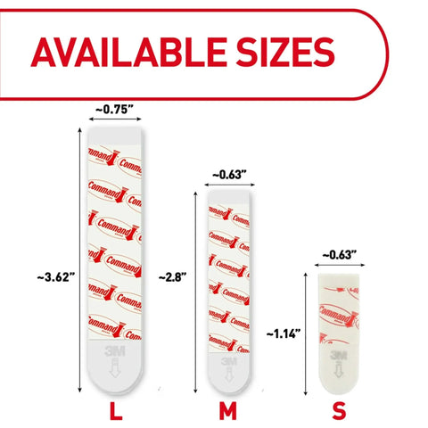 Indoor Medium Replacement Strips 36 Count For Damage Free Wall Hanging And Rehanging Hooks Holds Up To 3 Lb With White Adhesive