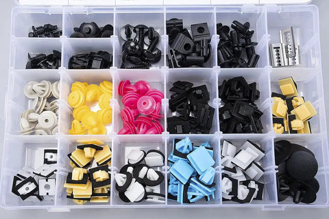 Beefy 200 Piece Hyundai And Kia Retainer Clip Kit For Body Interior And Exterior 20 Sizes Durable Nylon Construction