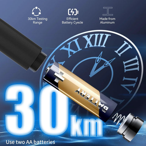 Visual Fault Locator 30km fiber optic tester with aluminum body uses two AA batteries
