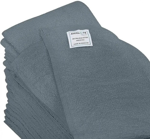 Pack Of 60 14 By 17 Inch Bar Towels For Cleaning 100 Percent Cotton Absorbent And Reusable Multipurpose Terry Cloth Shop Rags Gray