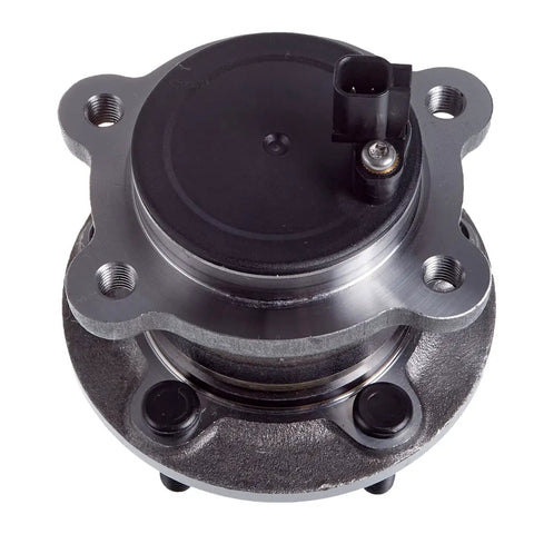 Rear Wheel Hub And Bearing Assembly For 2013-2018 Ford C-Max And 2015-2019 Lincoln MKC FWD Without Active Park Assist OE Quality CV6Z-1104-F HA590476 Easy Install And Long Lasting Bearings, top view of metal hub component.