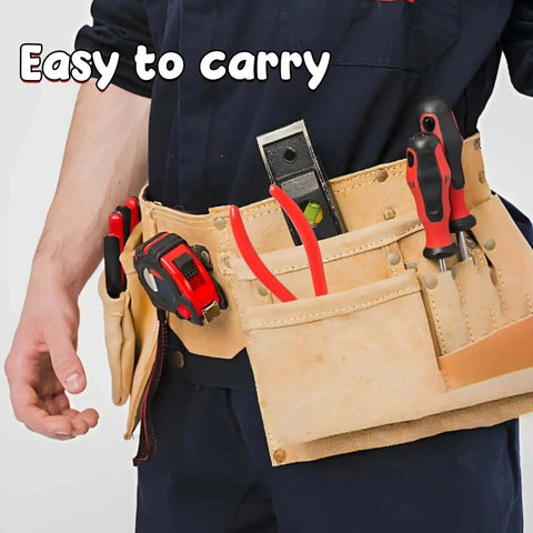 Sheet Metal Bender Pliers Heavy Duty Steel Hand Tool in tool belt for HVAC, DIY projects, compact size easy to carry.