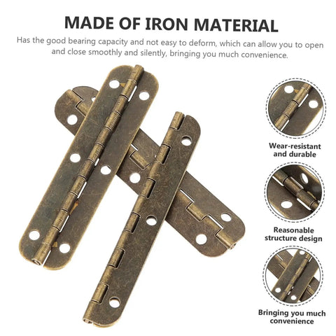 Heavy Duty Piano Hinge Set 20 Pcs For Furniture And Cabinets 180 Degree Ultra Thin High Load Capacity LIFKOME iron material