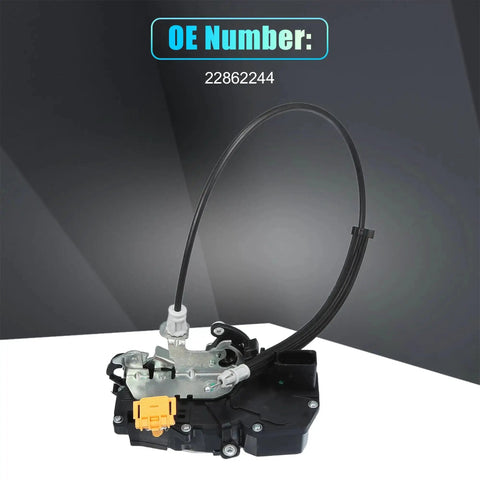 Power Door Lock Actuator Motor With Cable Front Left Fits Cadillac CTS 2009 2014 Replacement Part No 22862244 shown in detail