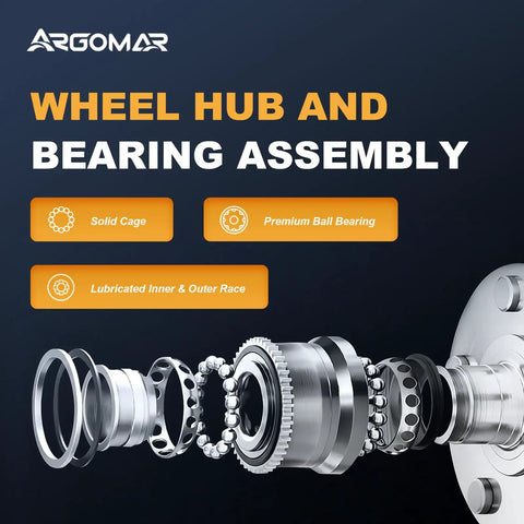 Two Piece Front And Rear Wheel Bearing Hub Assembly For Five Lug GM Vehicles Including Impala Equinox Camaro Lacrosse Regal Terrain