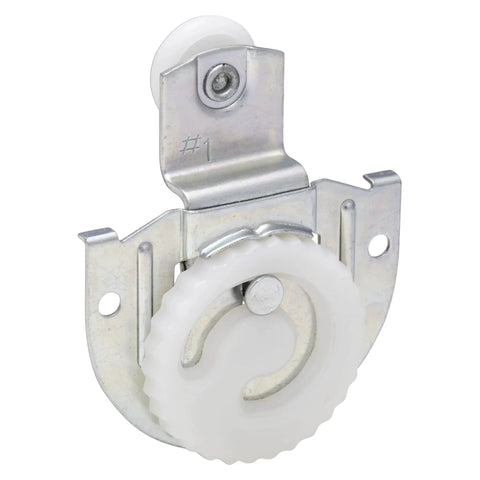 Sliding Door Hangers Set With Cam Action Dial For Fingertip Adjustment Fits 3/4 To 1-3/8 Inch Doors 7/16 Inch Offset Zinc Plated Steel