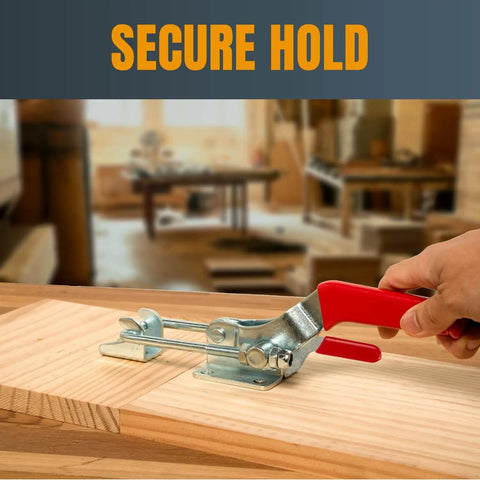 2 Pack Heavy Duty Toggle Clamps With 2000 Lb Holding Capacity Self Lock U Bolt Adjustable Latch And Anti Slip Hand Grips