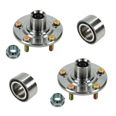 Front Wheel Bearing And Hub Kit 2 Piece Direct Fit OE Replacement For Acura CL RSX TL Honda Accord CR V Element Includes Two Bearings And Two Hubs Drop In Ready