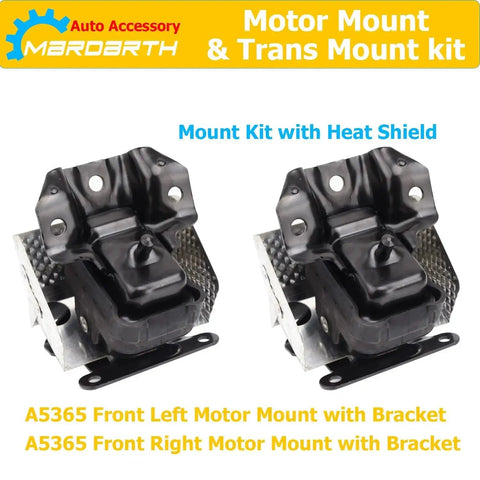 Set Of 3 Front Engine Mount And Transmission Mount Direct Replacement For 2007 To 2013 Silverado Sierra 1500 5 3L 6 0L 6 2L 4WD Auto Trans Engine Mounts Built To Last with heat shield