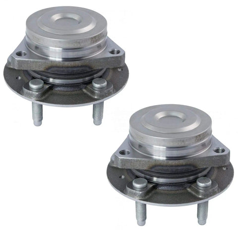 Front view of Two Piece Wheel Bearing And Hub Assembly Set For Driver Side And Passenger Side, DIY Friendly Install, Fits 2016 To 2023 Malibu, 2017 To 2018 Buick Envision, 2017 To 2019 Lacrosse, 2018 To 2020 Regal Sportback, 2020 To 2022 CT4.
