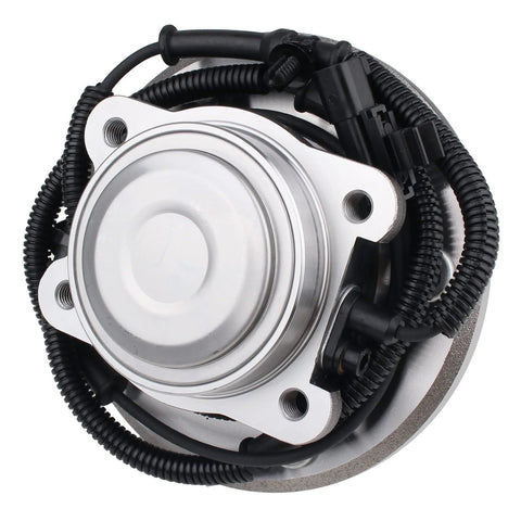 Close-up of Pair Of Rear Wheel Hub And Bearing Assemblies Direct Fit For 2012-2016 Chrysler Town And Country with ABS