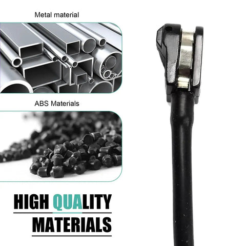 Brake pad wear sensor with metal clip on black wire for BMW F30-F33, OEM 34352284656