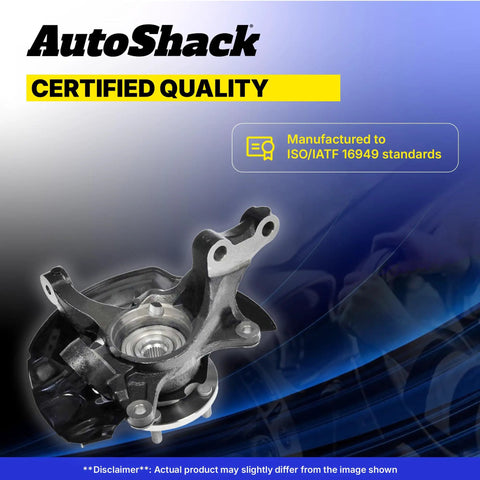 Front Steering Knuckle And Wheel Bearing Hub Assembly Left Replacement For Ford Escape 2005 To 2012 Mercury Mariner 2005 To 2011 Mazda Tribute 2005 To 2006 One Piece Loaded Knuckle Restores Alignment And Smooth Steering display