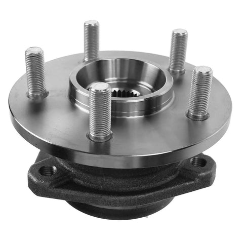 Front Wheel Hub And Bearing Assembly Direct Fit For Jeep Cherokee 1989 1999 Comanche 1990 1992 Grand Cherokee 1993 1998 Wagoneer 1990 And Wrangler 1990 1999 Ready To Go With Bearings Pre Installed Plug And Play Front Hub Repair Kit product image showing metal hub with studs
