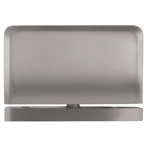 Senior Prima 01 Glass Hinge Top Or Bottom Mount Satin Chrome For One Half Inch Tempered Glass Frameless Showers And Cabinets