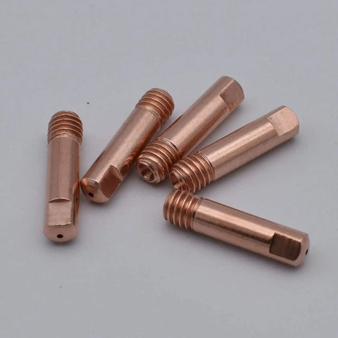 20 Pcs Copper Contact Tips 0.035 Inch 0.9mm M6 Thread For MB-15AK MIG/MAG Welding Torch Replacement Set Must Have Pro Grade Copper Tips