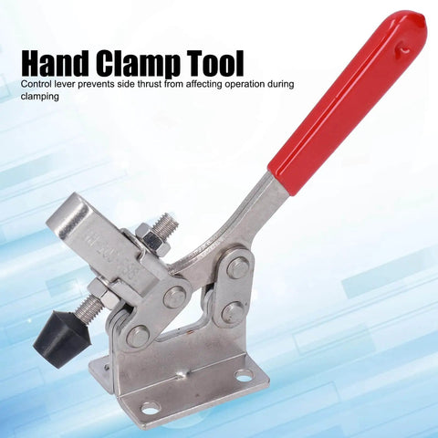 Stainless Steel Welding Hold Down Clamp With Quick Release Push Pull Toggle Action for Woodworking Jigs and Fixtures