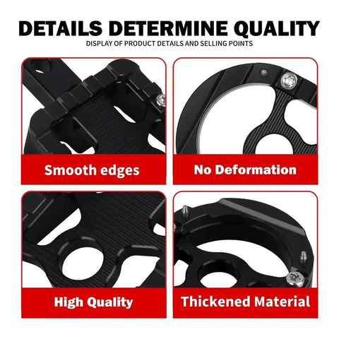 Black Motorcycle Floorboard Kit With Driver And Passenger Footrests Shifter Lever And Brake Arm For Touring Road Electra Street Glide 08 25 Set 14 Up Now details showing smooth edges and high-quality material.