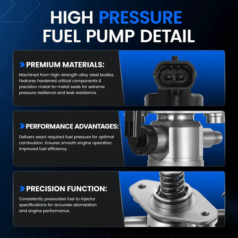 High Pressure Fuel Pump With Seal Gasket And Bolt On Direct Fit For Buick Allure Enclave LaCrosse Cadillac ATS CTS SRX XTS