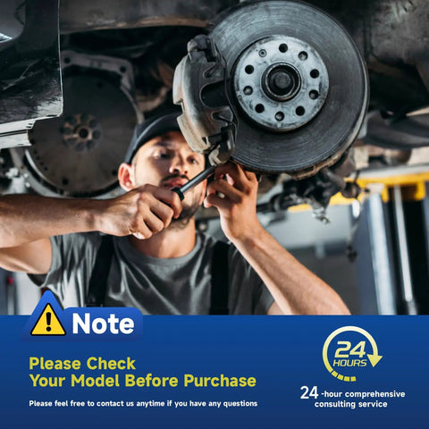 Mechanic checking 2 Pack Front Wheel Bearing Hub Assembly 5 Lug With ABS Compatible With Audi A3 Quattro Q3 TT in garage