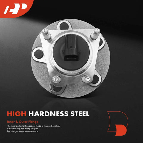 Top view of Two Pack Rear Wheel Bearing And Hub Assembly With Abs For Chevy Cobalt 2009 2010 HHR 2008 2010 Malibu 2004 2012