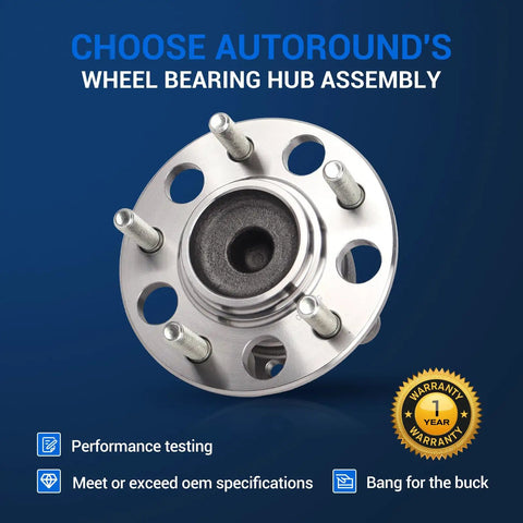 Rear Wheel Hub And Bearing Assembly For Hyundai Elantra 2007 2012 With ABS 5 Lug Replacement Part 512340 Fits 4 Wheel ABS