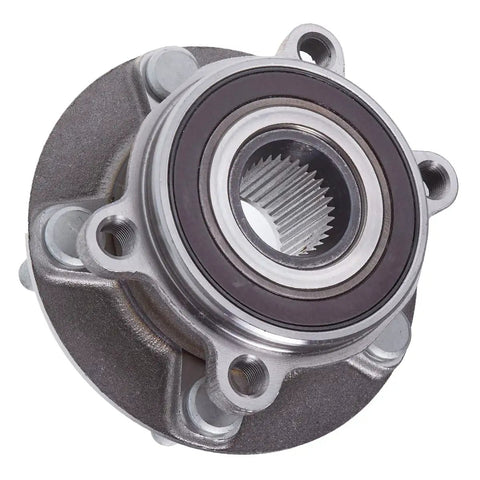Front view of Front Wheel Hub And Bearing Assembly For 2014-2019 Mazda 6 And 2013-2022 CX-5, OE Quality Hub Replacement.