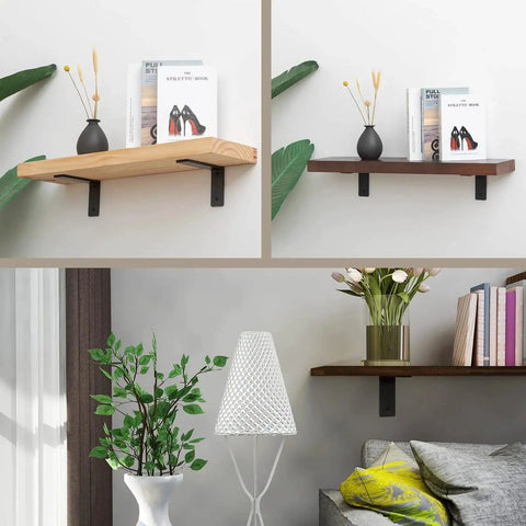 Six By Four Inch L Shaped Shelf Brackets Heavy Duty Die Cast Alloy Metal 90 Degree Corner Brace Joint Supports Shelves