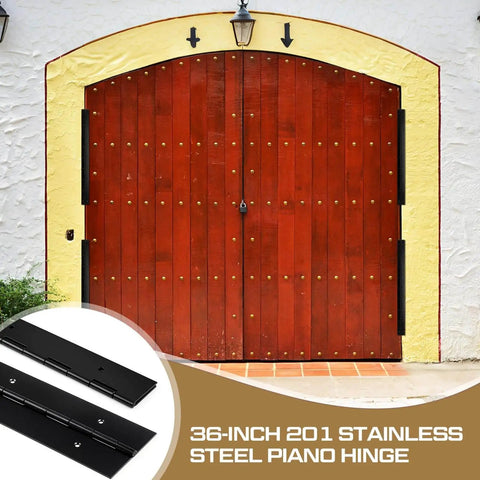 Heavy Duty 36 Inch Long Piano Hinges 3 Inch Wide 0.060 Inch Thick 201 Stainless Steel Continuous Hinge For Cabinets Doors Toolboxes Wooden Boxes Metal Plates Furniture And Industrial Projects 2 Pack Zonon Built To Last