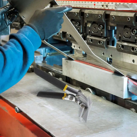 Manual Sheet Metal Bender And Hand Seamer Tool with 3 Inch Straight Jaw on metal bending workstation
