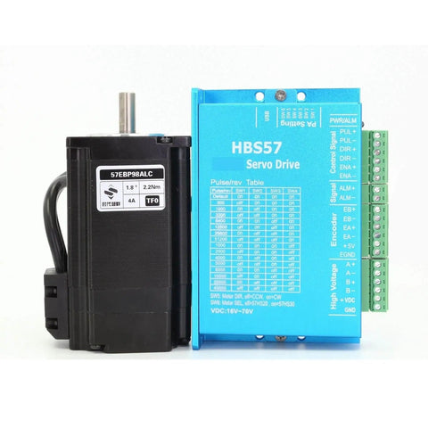 Closed Loop Stepper Motor With HBS57 Driver Kit, 2.2 Nm Torque, 1000 Lines Encoder, Heavy Duty Industrial Motion Control For CNC And Robotics