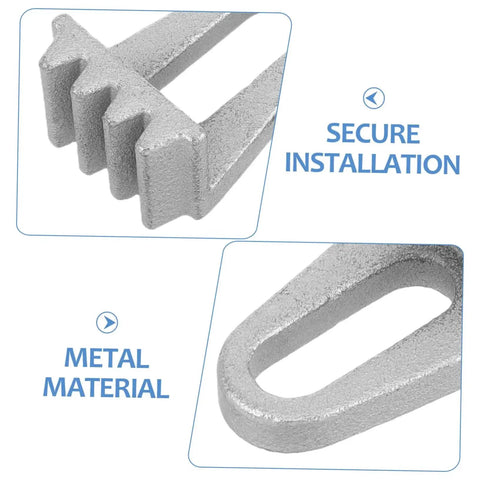 Engine flywheel lock assembly by Amazon; metal flywheel holder with secure locking, front block and close-up ring view