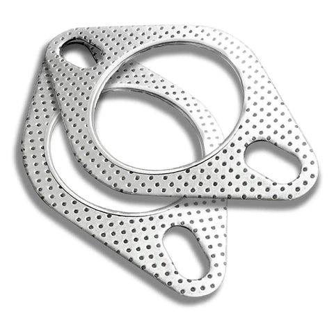 Two Pack Car Exhaust Gasket Set For High Temperature Performance Reinforced Exhaust Flange Gasket 2.5 Inch Durable Graphite Layer