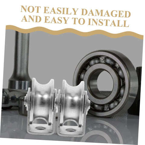 Stainless Steel Bearing Pulleys For Sliding Doors Set Of Two Heavy Duty Wire Rope Wheels Industrial Track Rollers