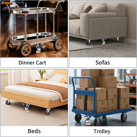 Dinner cart and sofa with Floor Lock For Carts With Brake Function And Height Adjustable Load Lock Manganese Steel Cart Stopper with beds and trolley