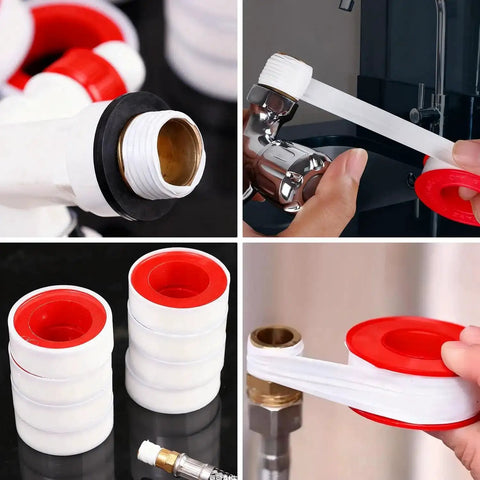 3 Pack 15M 1 Inch PTFE Thread Seal Tape For Plumbing And HVAC Waterproof Seal Tape Heavy Duty Leak-Proof Plumber Grade Fits Most Threaded Pipes And Fittings 6x2.4cm