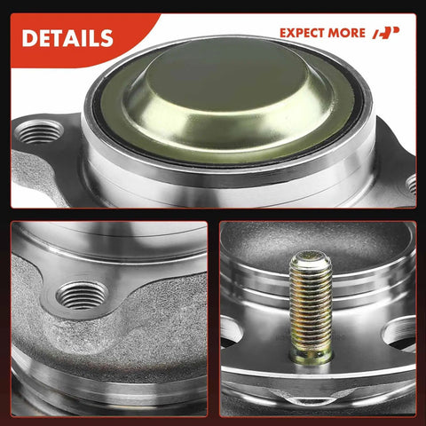 Close-up of Rear Wheel Bearing And Hub Assembly 5 Lug Bolt On Fit For Honda Accord 2013-2023 And Acura TLX 2015 2020