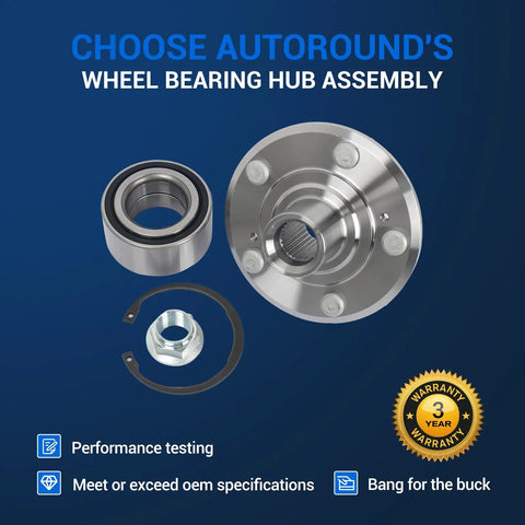 Front Wheel Bearing Hub Assembly 29596048 Fits 1997 To 2001 Honda CR V And Prelude Replaces OEM Hub Built To Last Easy Install