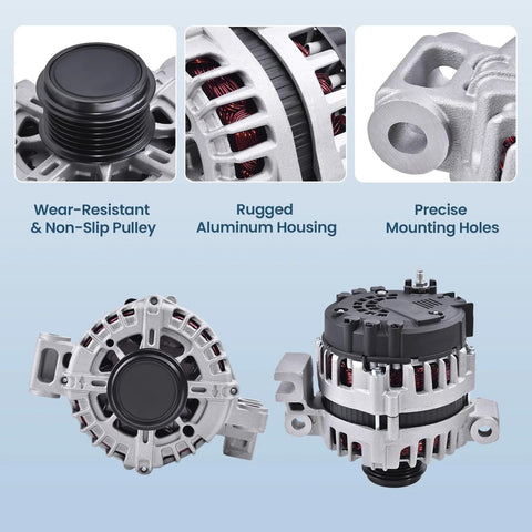 150 Amp Beefed Up High Output Alternator For 2010 2012 Camaro 3.6L And 2015 2016 Colorado Canyon 3.6L 12V Replacement With Part Numbers 11485N 11485 11007 AL8876X FG15S026 849127