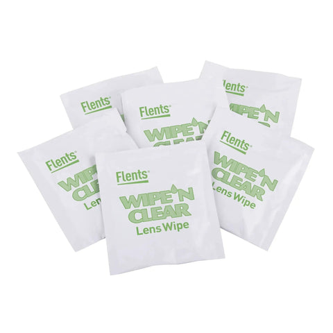 Pre Moistened Lens Wipes For Glasses And Sunglasses Streak Free And Travel Ready in individual packaging