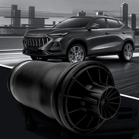 KEIYSHOLCK 2-piece rear air springs for Mercedes-Benz W164/X164 SUVs, black rubber suspension components.