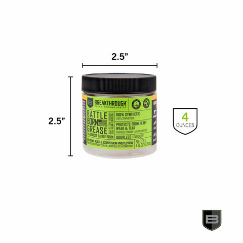High Performance Gun Grease With PTFE For Firearms Lube, Rust And Corrosion Protection For Rifles And Handguns, Odorless Synthetic Lubricant, Friction Reduction, Moisture Shield, 4 Oz Jar visible