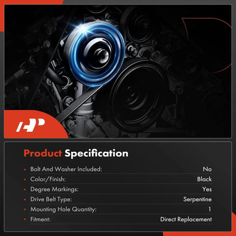 Engine Harmonic Balancer Crankshaft Pulley Compatible With Nissan Pathfinder 1996 2000 V6 3.3L And Infiniti QX4 Specification