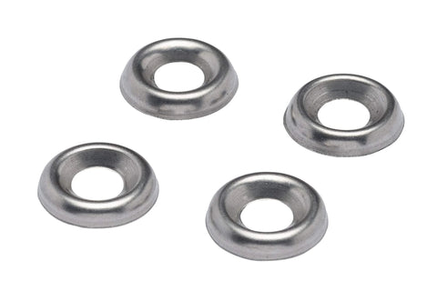 Bolt Dropper No 10 stainless cup countersunk washer, 4 pcs, 304 stainless steel