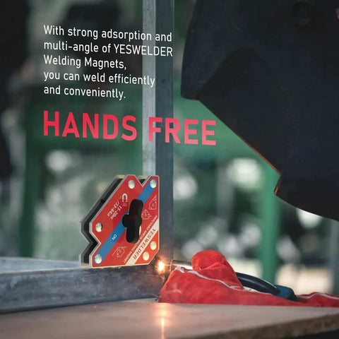 Switchable Arrow Welding Magnet With 44 Lbs Magnetic Holding Force, Multi Angle Welding Holder For Precise Joints And Quick Positioning, On Off Switch, Pro Grade Heavy Duty Magnetic Clamp For Fabrication And Assembly By YesWelder used in welding setup