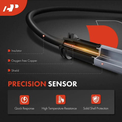 Front brake pad wear sensor by A-Premium for VW Touareg 2011–2016; oxygen-free copper conductor, insulator, shield