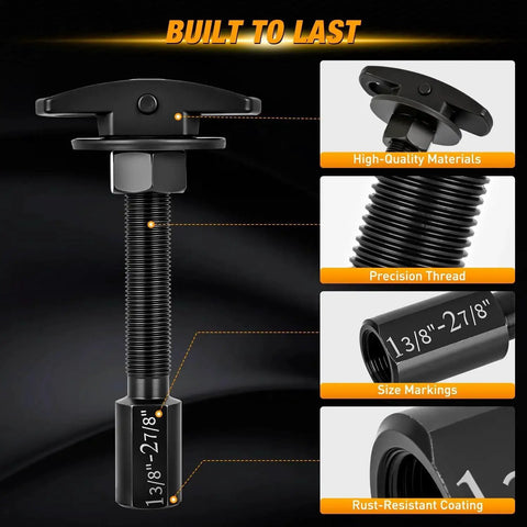Rear Axle Bearing Puller Set With Three Sizes 1 Inch To 1-7/8 Inch, 1-5/16 Inch To 2-3/8 Inch, And 1-3/8 Inch To 2-7/8 Inch for precision bearing removal